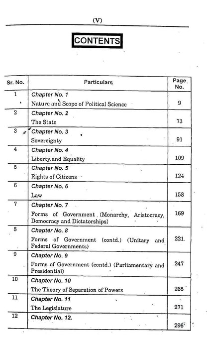 Principles of political Science Book by M Aslam Chaudhry Multan Kitab Ghar