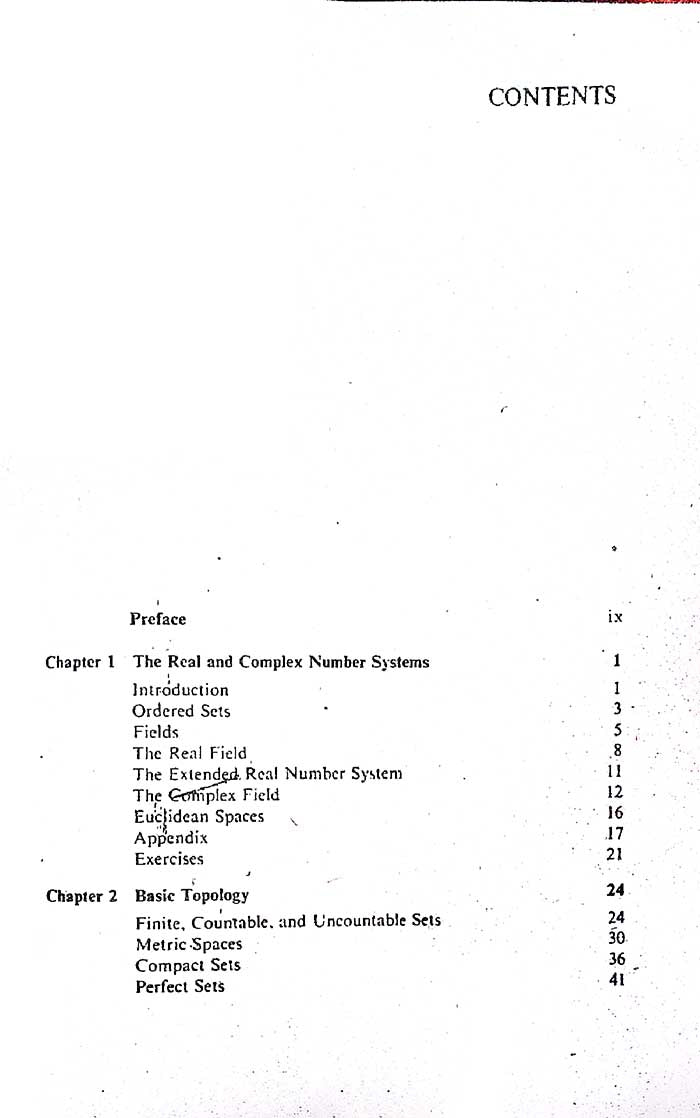 Principles of Mathematical Analysis by Walter Rudin | Third Edition