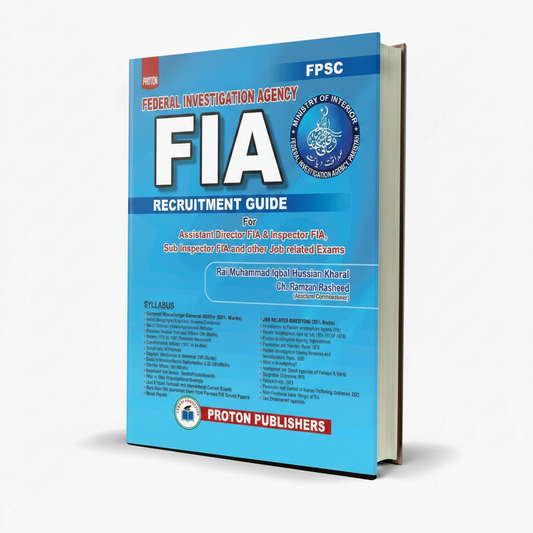 Proton FIA Recruitment Guide FPSC by Rai M Iqbal Kharal - MKGfia test syllabus