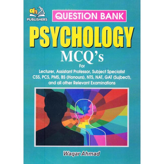 Psychology MCQS Question Bank for Lecturer CSS by Waqar Ahmad Multan Kitab Ghar