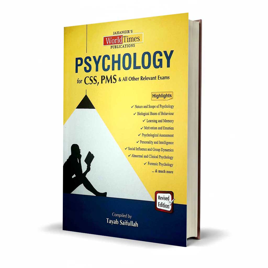 Jahangir's Worldtimes Psychology Book For CSS PMS By Tayab Saifullah - MKG