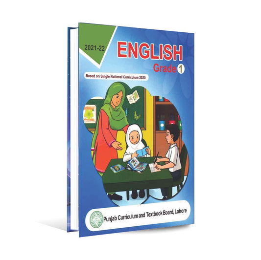 English Textbook For Grade 1 Edition 2021-22 By Punjab Board Multan Kitab Ghar