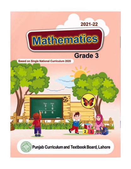 Punjab Text Book of Mathematics For Grade 3 Edition (2021-22)