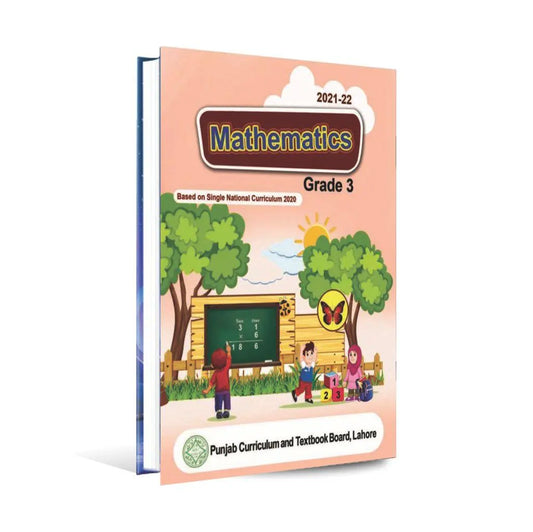 Punjab Text Book of Mathematics For Grade 3 Edition (2021-22)