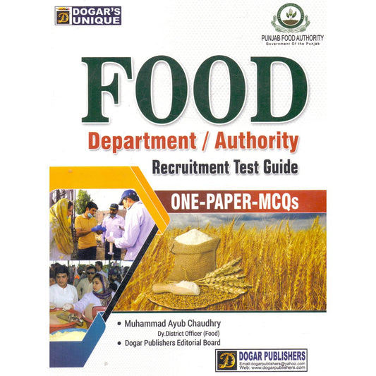 Punjab Food Authority Recruitment Test Guide – One Paper MCQs - MKG