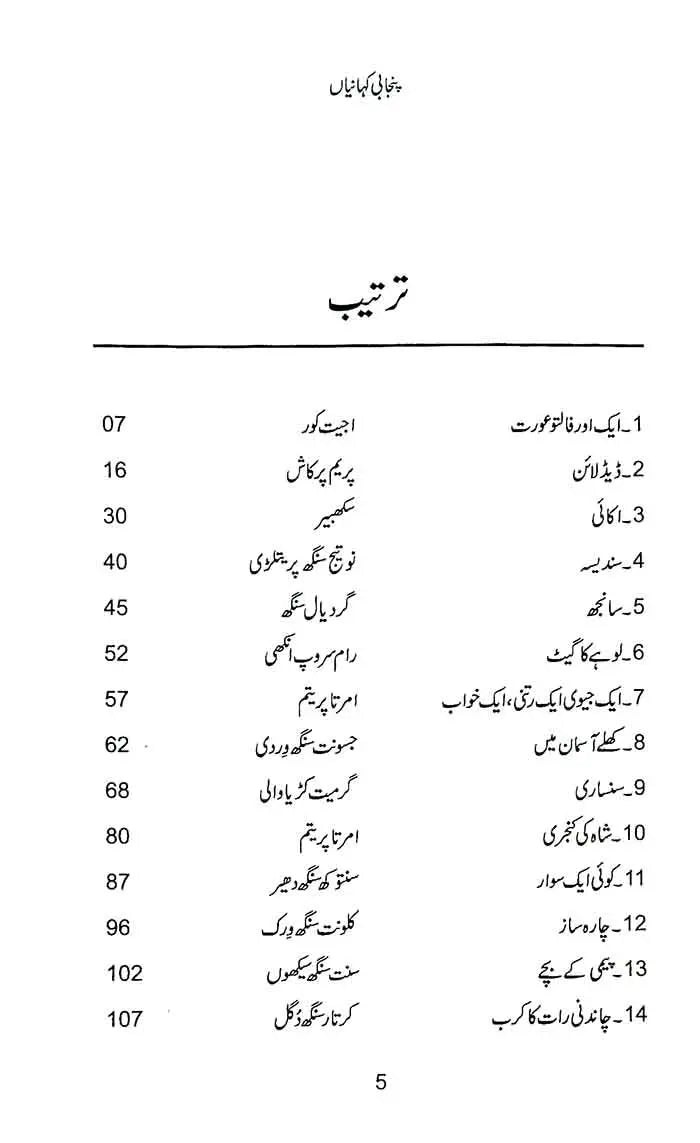 Punjabi Kahaniyan – Short Stories Book by Amir Siddiqui Multan Kitab Ghar