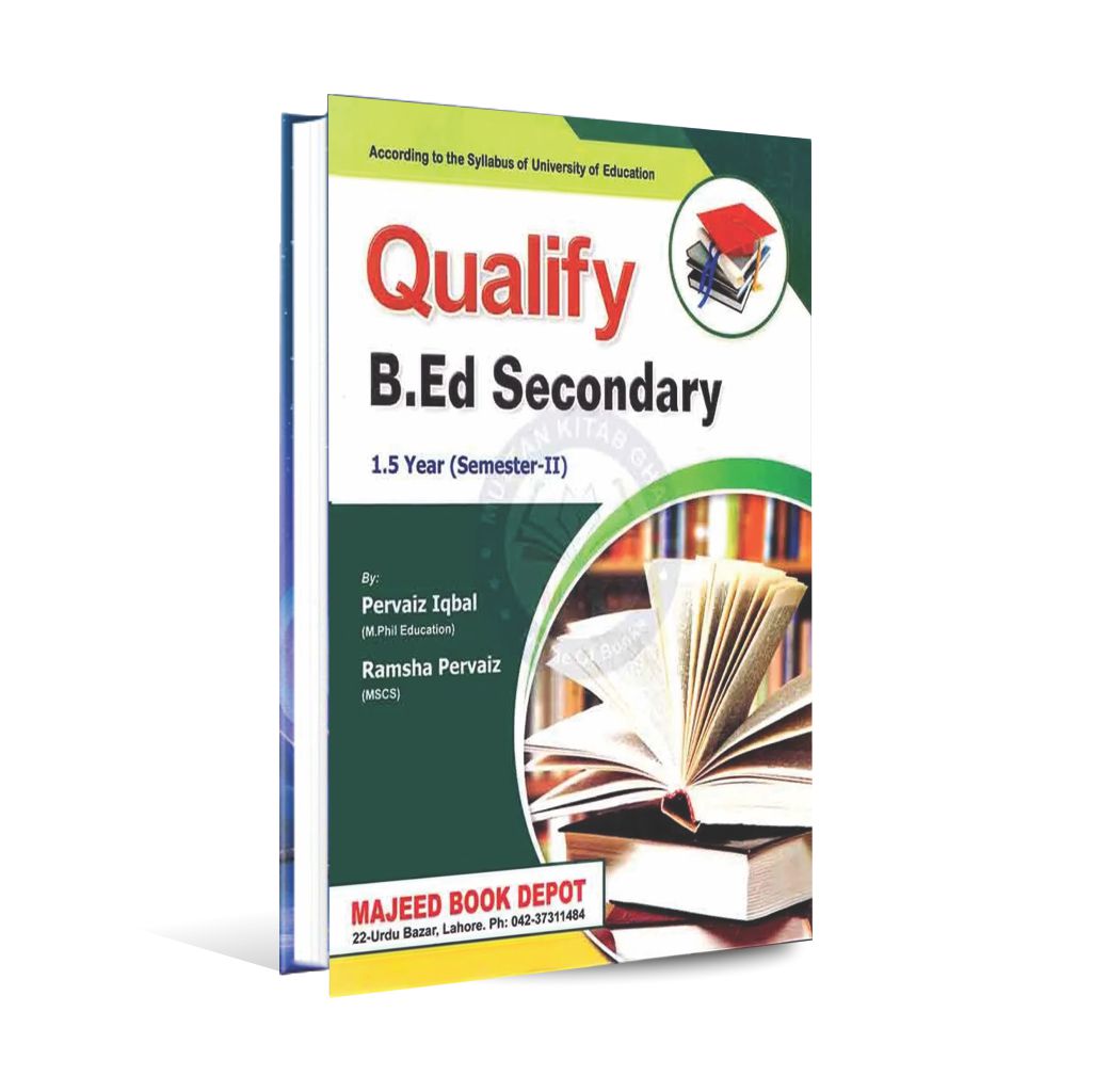 Qualify B.Ed Secondary 1.5 year (Semester - II) By Pervaiz Iqbal Multan Kitab Ghar