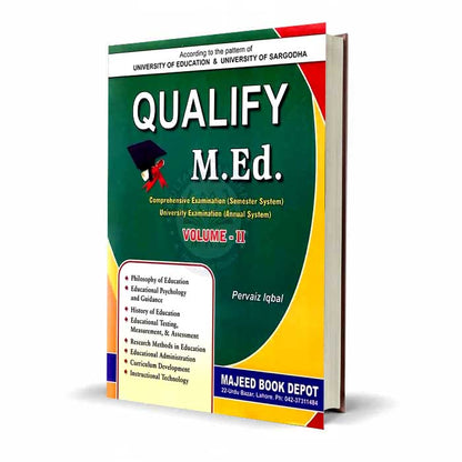 Qulify M.Ed Volume 2 Comprehensive Examination (Semester System) and University Examination (Annual System) By Pervaiz Iqbal