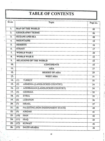 A Guide to World Geography General Knowledge for PPSC, FPSC, NTS by M Shahid Akbar Multan Kitab Ghar