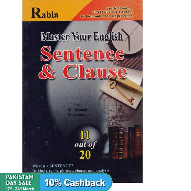 Rabia Master Your English Sentence Clause Book By M. Masood