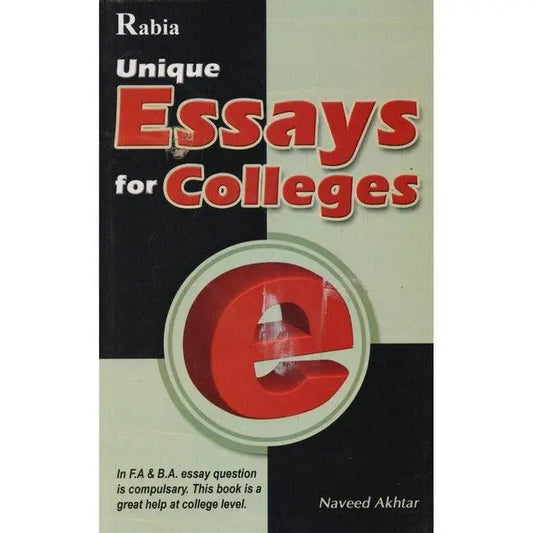 Rabia Unique Essays For Colleges By Naveed Akhtar Multan Kitab Ghar