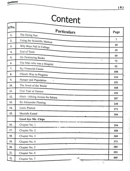 Radiant English Grammar Composition for Part-II By Pro. Tariq Ali Mayo Multan Kitab Ghar