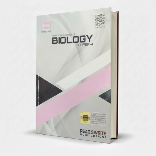 Read & Write IGCSE Topical Biology Paper 4 by Shanyl Farooq – Exam Guide - MKG
