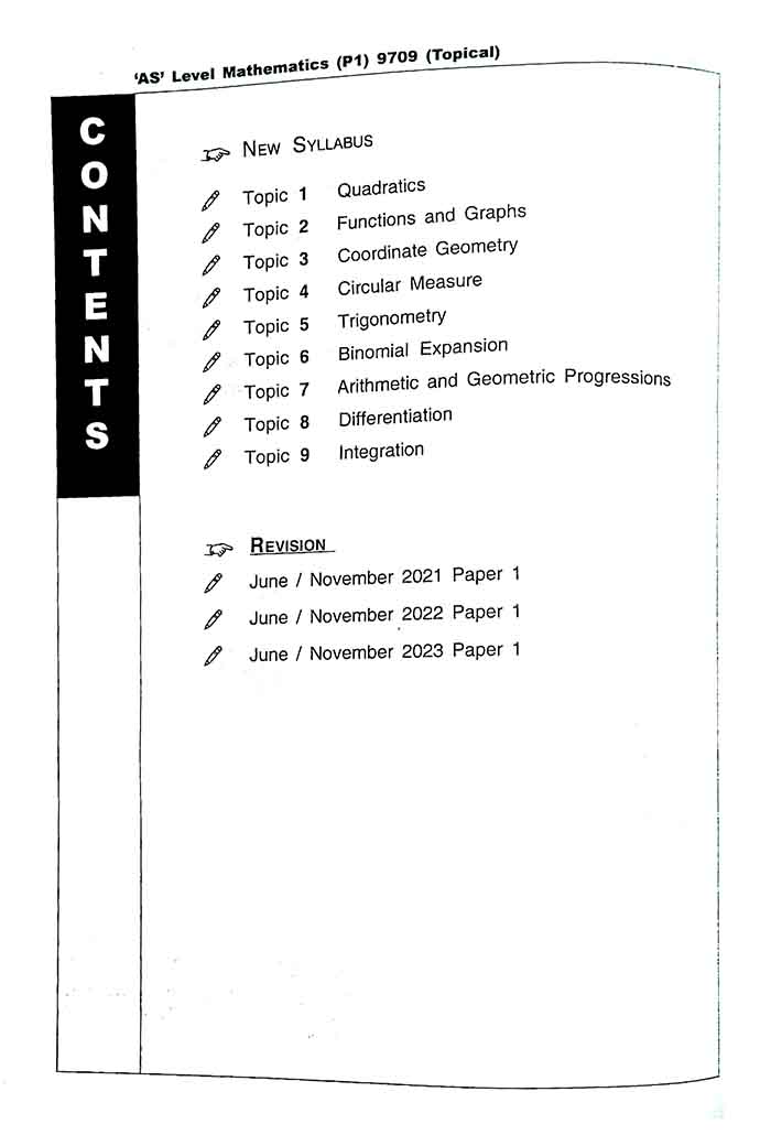 AS Level Topical Mathematics Paper 1