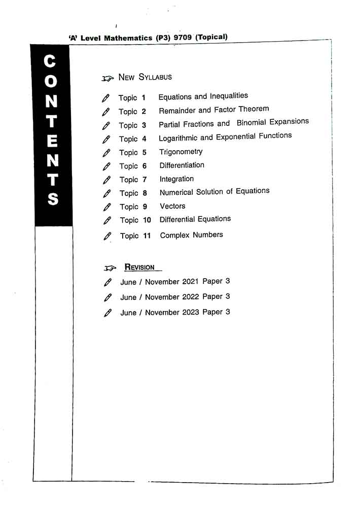 Redspot Mathematics (Topical Paper 3) Worked Solutions for AS Level Exam Paper 2006 - 2023 By Muhammad Raza