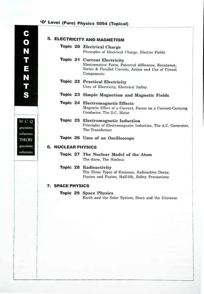 Redspot Pure Physics Topical Worked Solutions for O Level Exam Paper's By Masood Ahmad