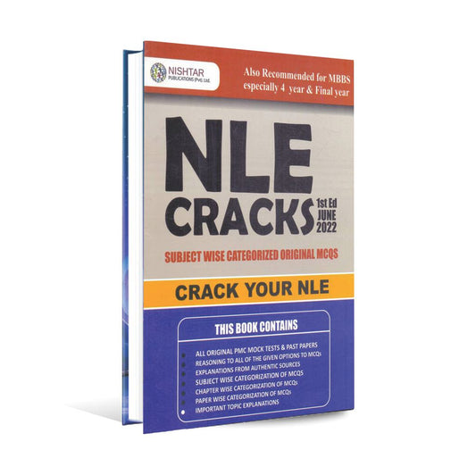 NLE Cracks 1st Ed June 2022 MCQS Book by Nishtar Publications Multan Kitab Ghar