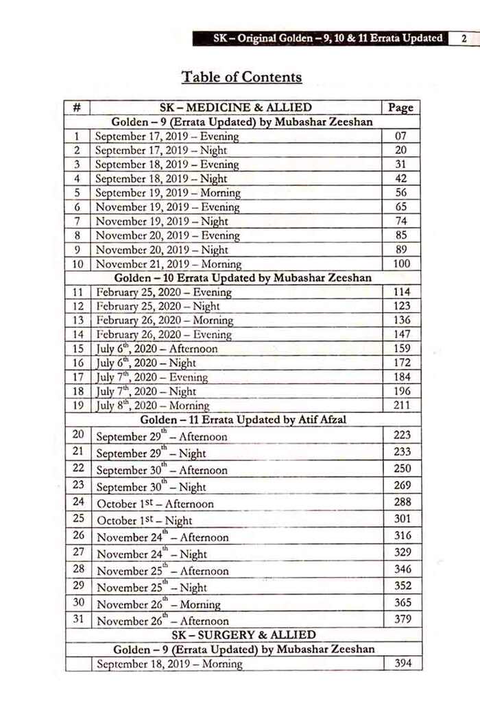 SK Pearls Original Golden 9+10+11 ( 100 % Errata Free ) By Dr. Salahuddin Kamal Multan Kitab Ghar