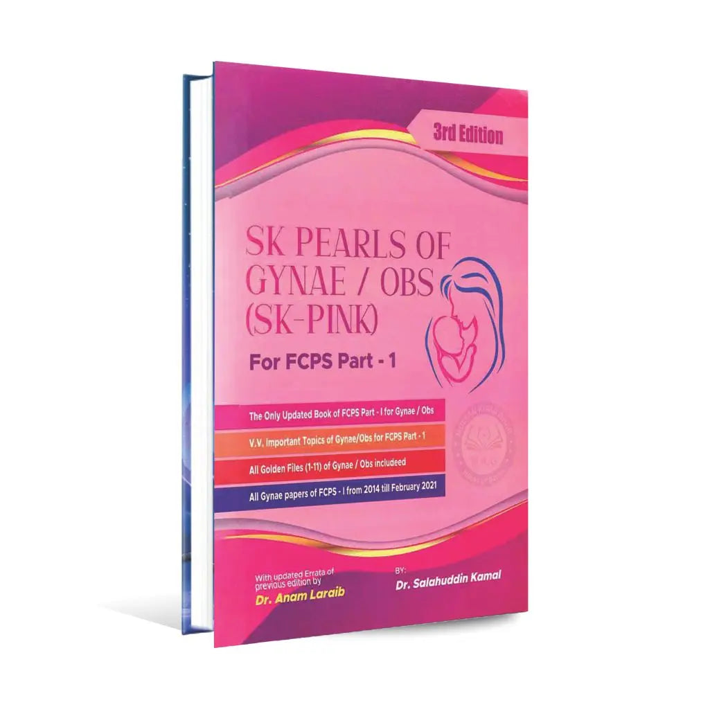 SK Pearls of Gynae/ OBS (SK-PINK) Book For FCPS Part-1 4th Edition By Dr. Anam Laraib Multan Kitab Ghar