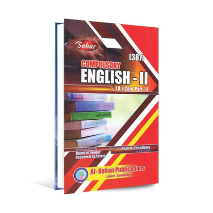 Sahar Compulsory English-2 Book For FA I.Com Part-2 By Nazir A Chaudhary Multan Kitab Ghar