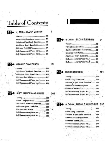 Scholar Federal Chemistry Subjective for Grade 12 By Khurram Shahbaz Multan Kitab Ghar