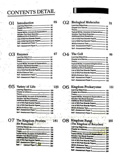 Scholar Series Biology Subjective Book For Class 11 By G.M. Rashid Multan Kitab Ghar