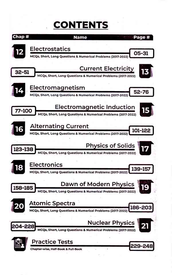 Scholar Series Up to date Past Papers of Physics 12 by Scholar Publications Multan Kitab Ghar