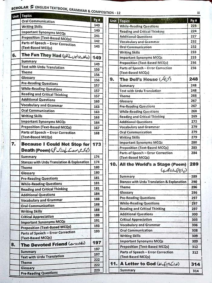 Scholar English Class 12 Grammar & Composition | Punjab 2026