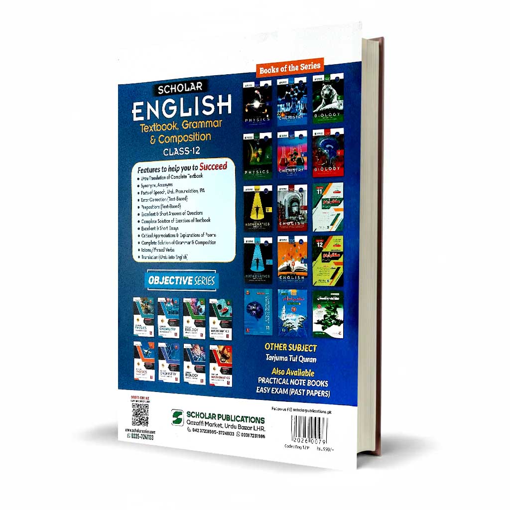 Scholar English Class 12 Grammar & Composition | Punjab 2026