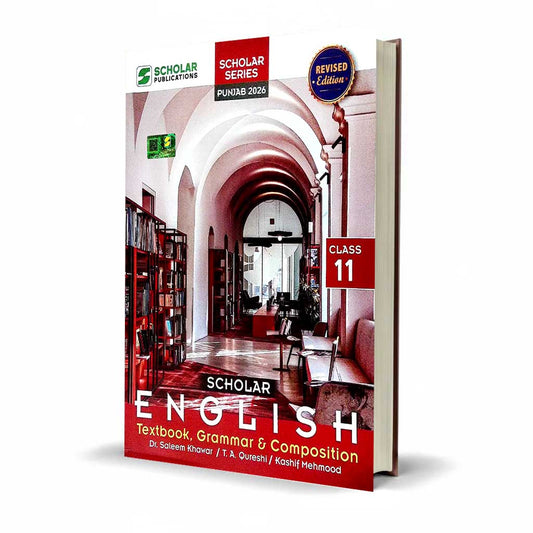 Scholar English Grammar Composition Book With Textbook Supplement for 1st Year By Saleem Khawar