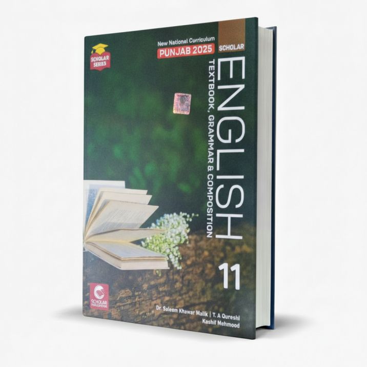 Scholar English Grammar Composition Book With Textbook Supplement for 1st Year By Saleem Khawar MKG