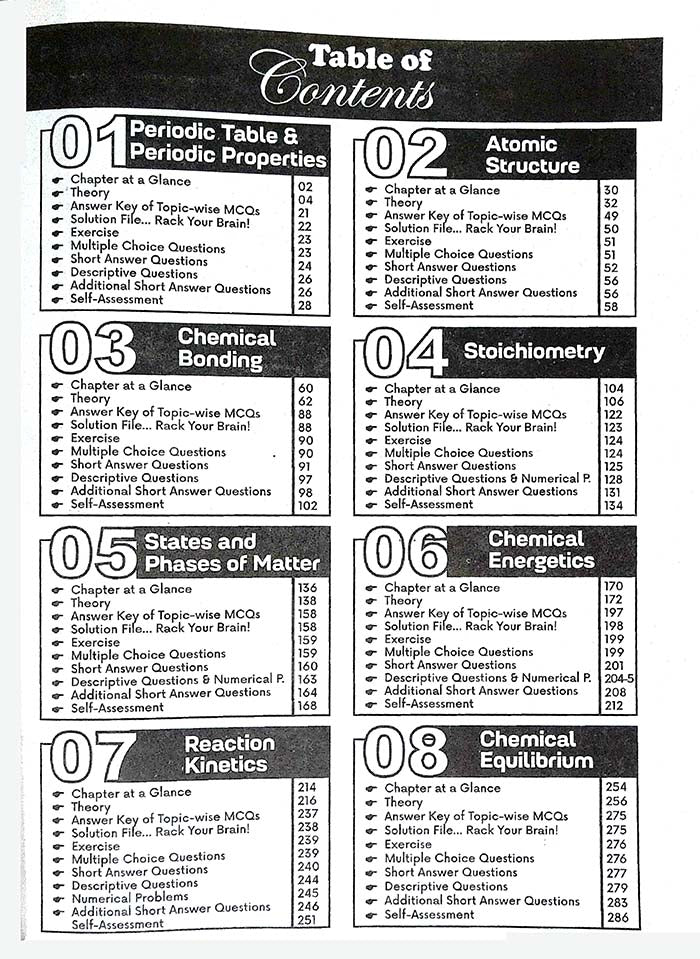 Scholar Series Chemistry Subjective Book for Class 11 by Muhammad Amjad Farooq