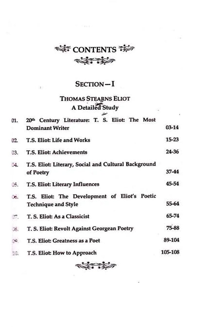 Selected Poems Thomas Stearns Eliot Multan Kitab Ghar