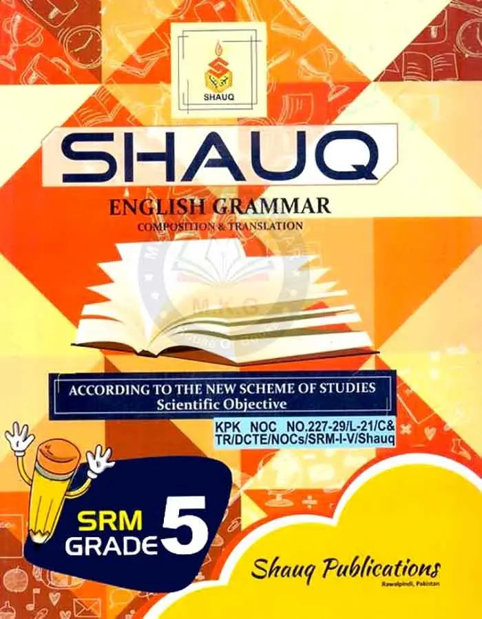 Shauq English Grammar | Composition & Translation Book for Class 5