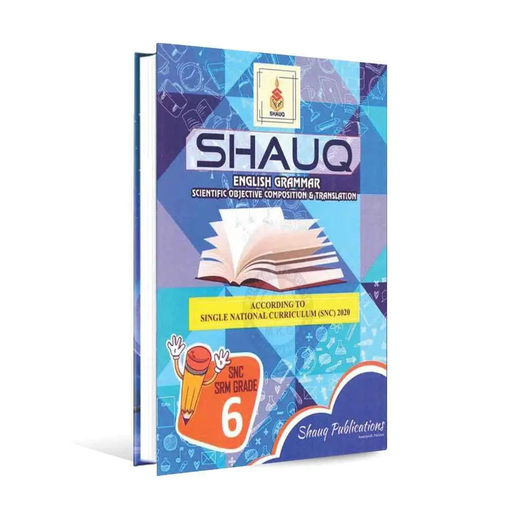 Shauq English Grammar | Composition & Translation Book for Class 6