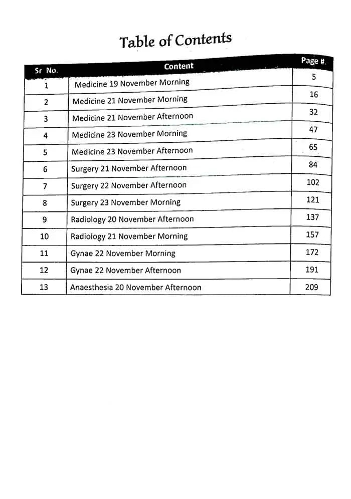 Sk-17 Volume-2 Papers of all Major Specialties compiled & Key Solved By Dr. Atif Afzal Nishtar Publications