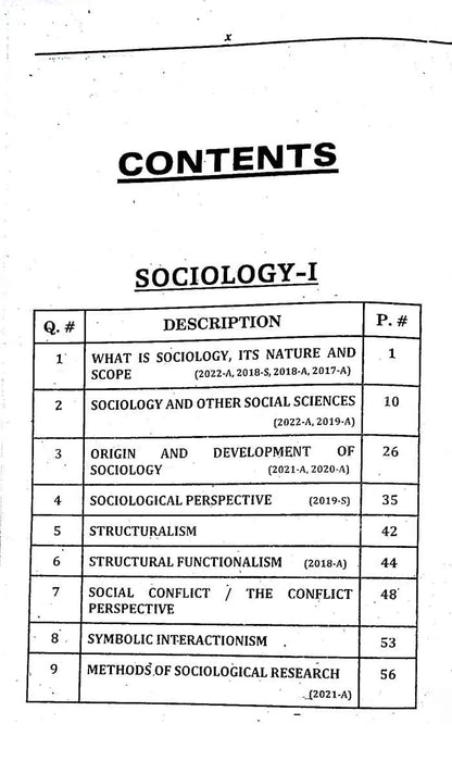 Sociology-I Book For LL.B Part 1 Paper 3 by M A Chaudhary Multan Kitab Ghar