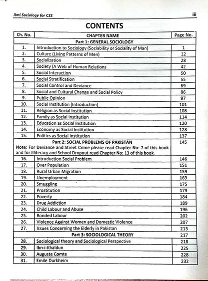 Sociology by M Akram Afaq Rana – CSS PMS Competitive Exams Latest Edition