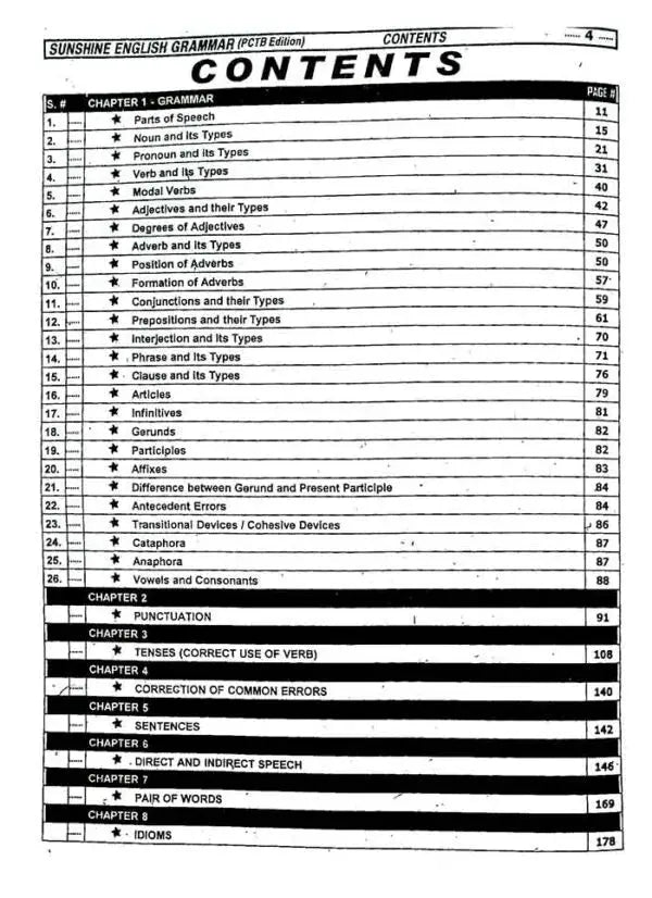 Sunshine English Grammar and Composition for part-I II By Musarrat Hussain