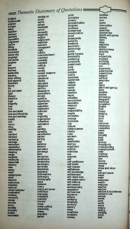 Tabia Thematic Dictionary of Quotations by Atika Saqib