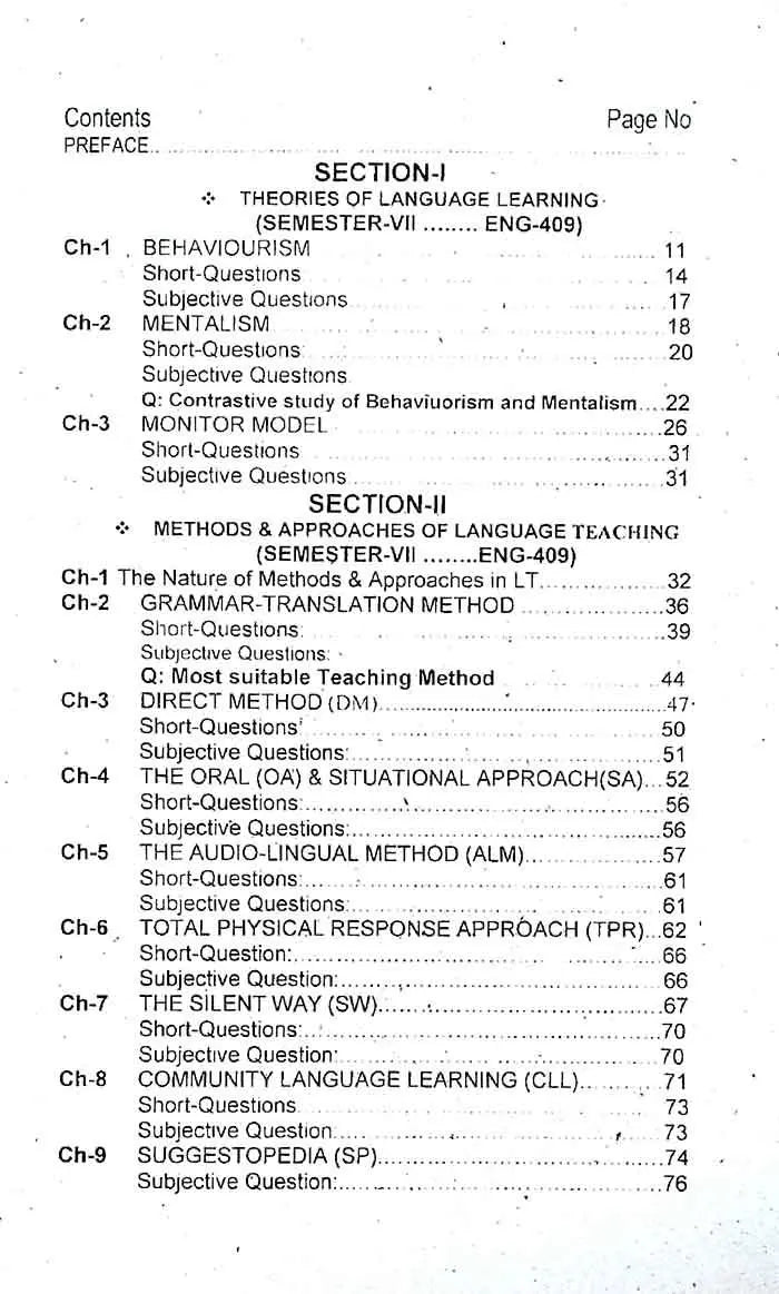 Target TESOL Book for B.S, B.Ed, M.A English (Literature & Language) By prof. Mukhtar Parvez