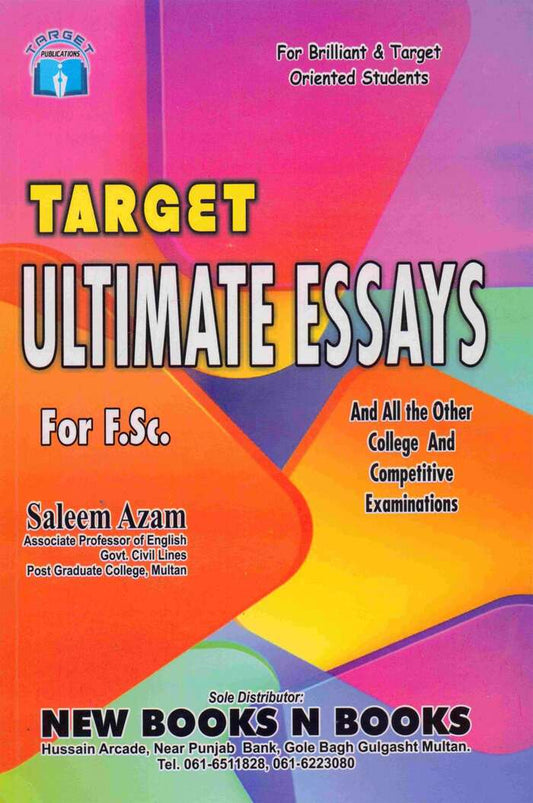 Target Ultimate Essays Book For F.Sc By Saleem Azam