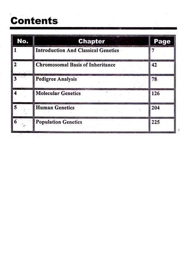 Text Book Of Genetics For BS & MSc Zoology By Dr Riaz ul Haq Ramay Multan Kitab Ghar