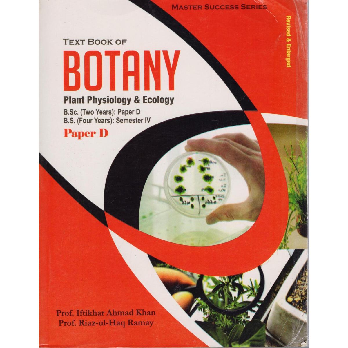 Textbook of Botany – Plant Physiology & Ecology by Prof. Dr. Iftikhar Khan | For BSc, BS & MSc Students - MKG
