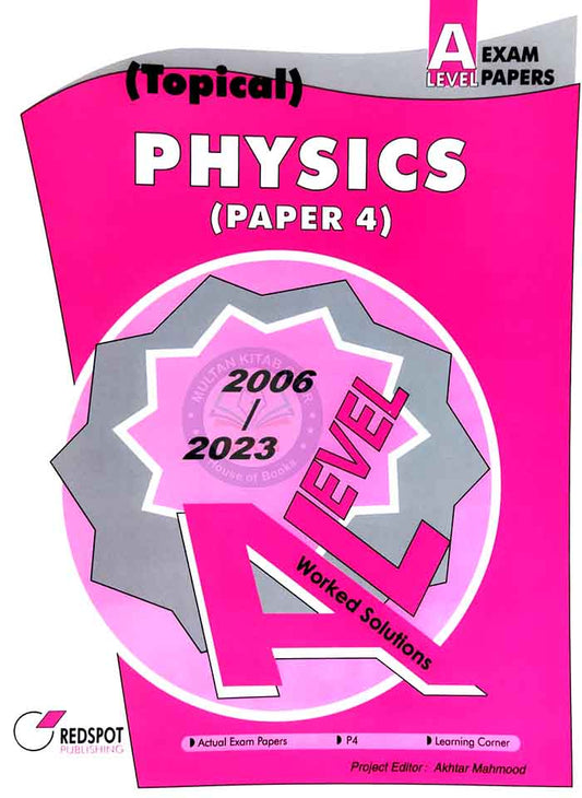 Topical Worked Solutions Physics Paper 4 For A Level Past Papers  By Redspot 