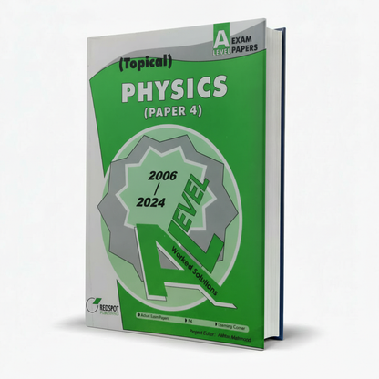 Topical Worked Solutions Physics Paper 4 for A Level | Redspot Past Papers Guide - MKG