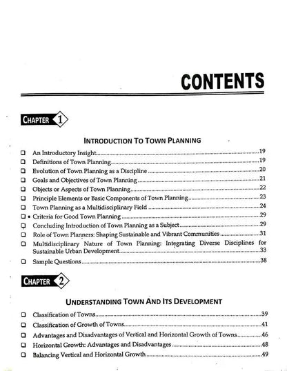 Town Planning and Urban Management Book For CSS by Hassan Ali Multan Kitab Ghar