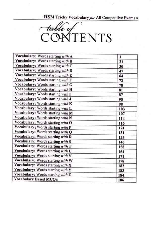 Tricky Vocabulary Book by Sohail Shahzad Bhatti