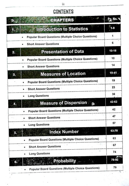 Ilmi up-to-date Statistics solved paper Book for 11th 2015-2024 Multan Kitab Ghar