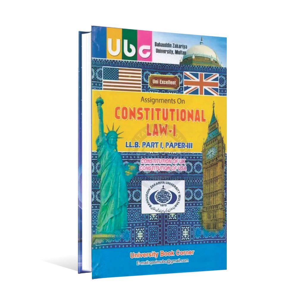 UBC Assignment On Constitutional Law-1 Book For LL.B By BZU
